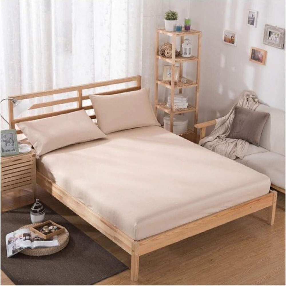 My Shopping Ranforce Tek Kişilik Fitted Lastikli Çarşaf Takımı Sütlü Kahve 100X200 - 100 x 200 cm Çarşaf Fiyatı