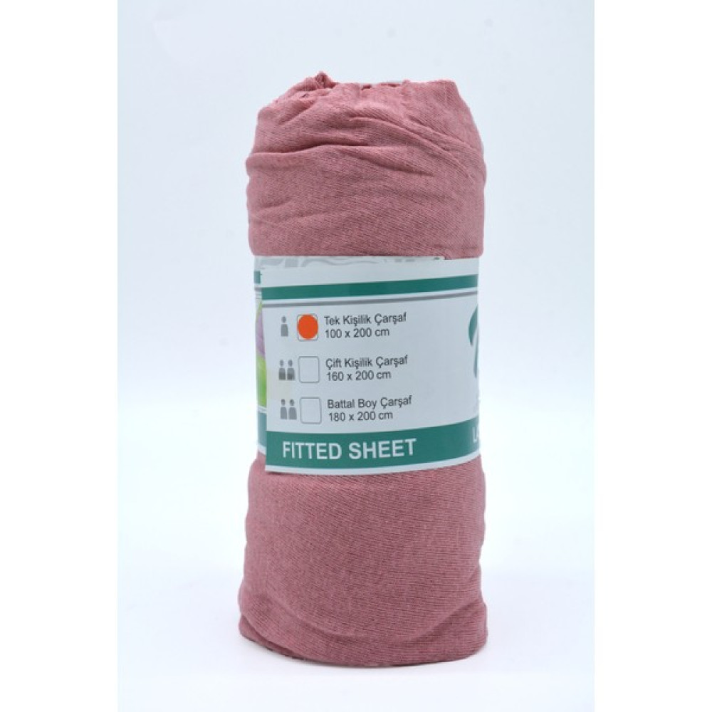 My Shopping Tek Kişilik Penye Fitted Lastikli Çarşaf 100X200 - 100 x 200 - Pudra Çarşaf Fiyatı