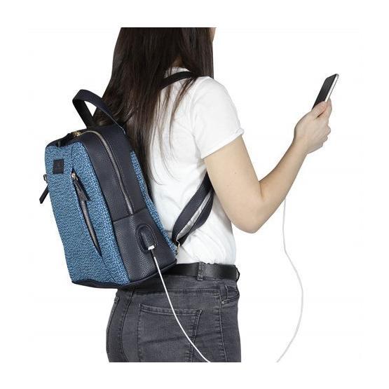 My Valice 1206 Lacivert Smart Bag Usb Şarj Girişli Kadın Sırt Çantası