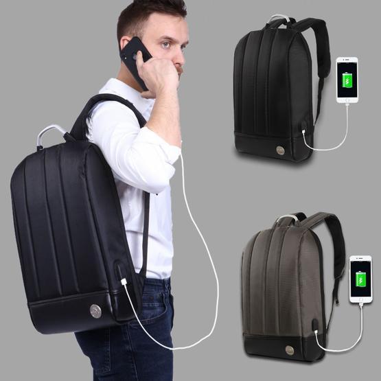My Valice 1211 Siyah Smart Bag Usb Şarj Girişli Akıllı Sırt Çantası