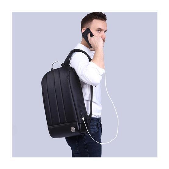 My Valice 1211 Siyah Smart Bag Usb Şarj Girişli Akıllı Sırt Çantası
