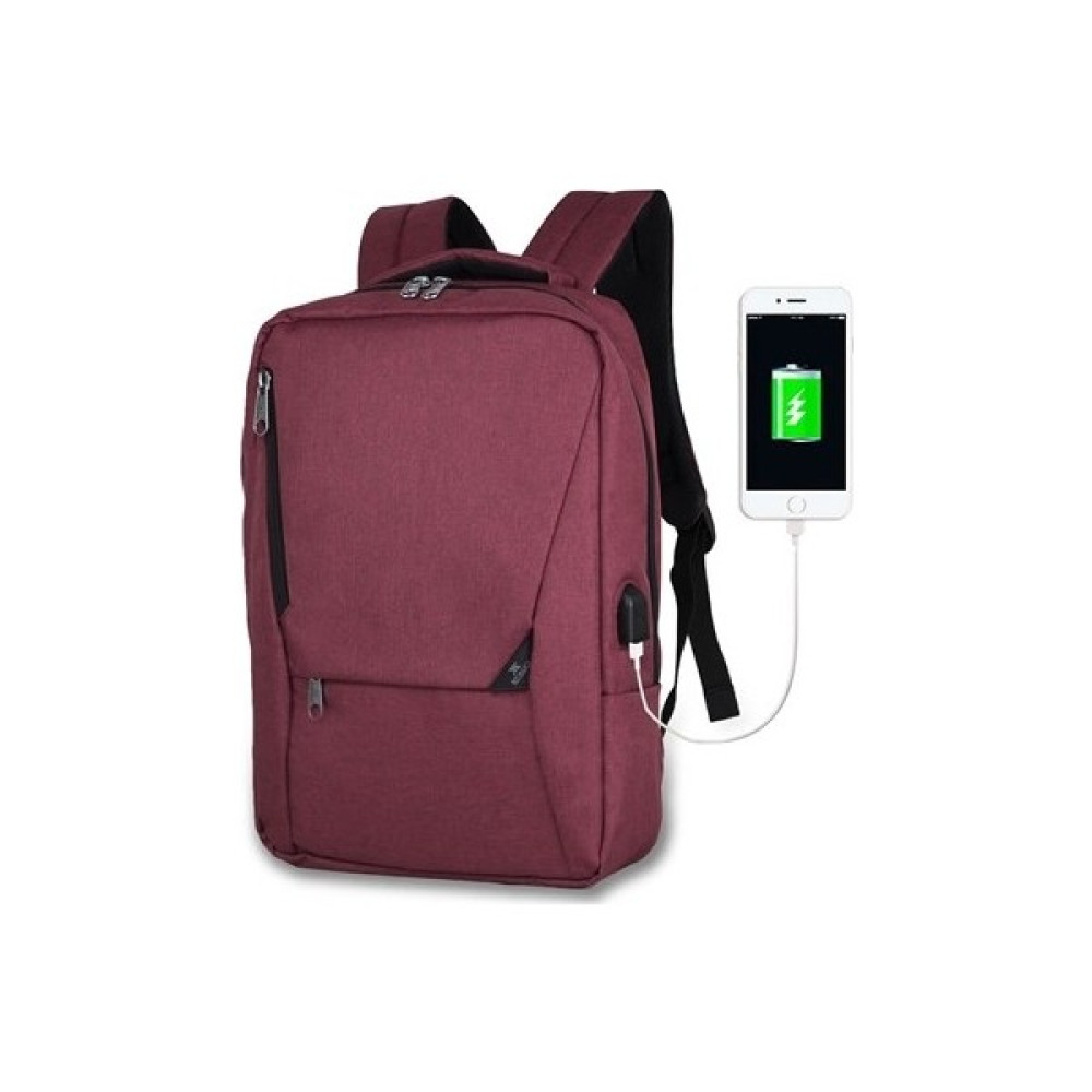 My Valice Smart Bag Active USB Şarj Girişli Slim Notebook Sırt Çantası Bordo Erkek Sırt Çantası Fiyatı