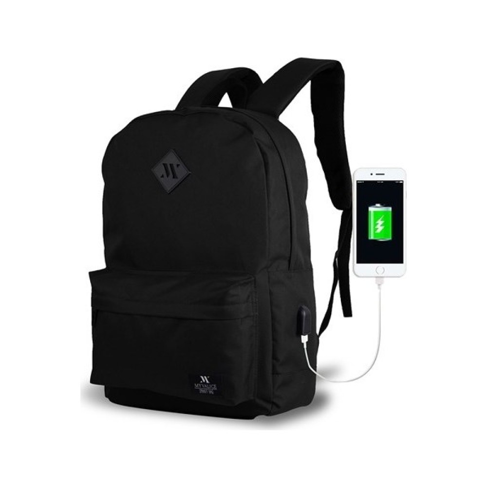 My Valice Smart Bag Specta USB Şarj Girişli Akıllı Sırt Çantası Siyah Erkek Sırt Çantası Fiyatı