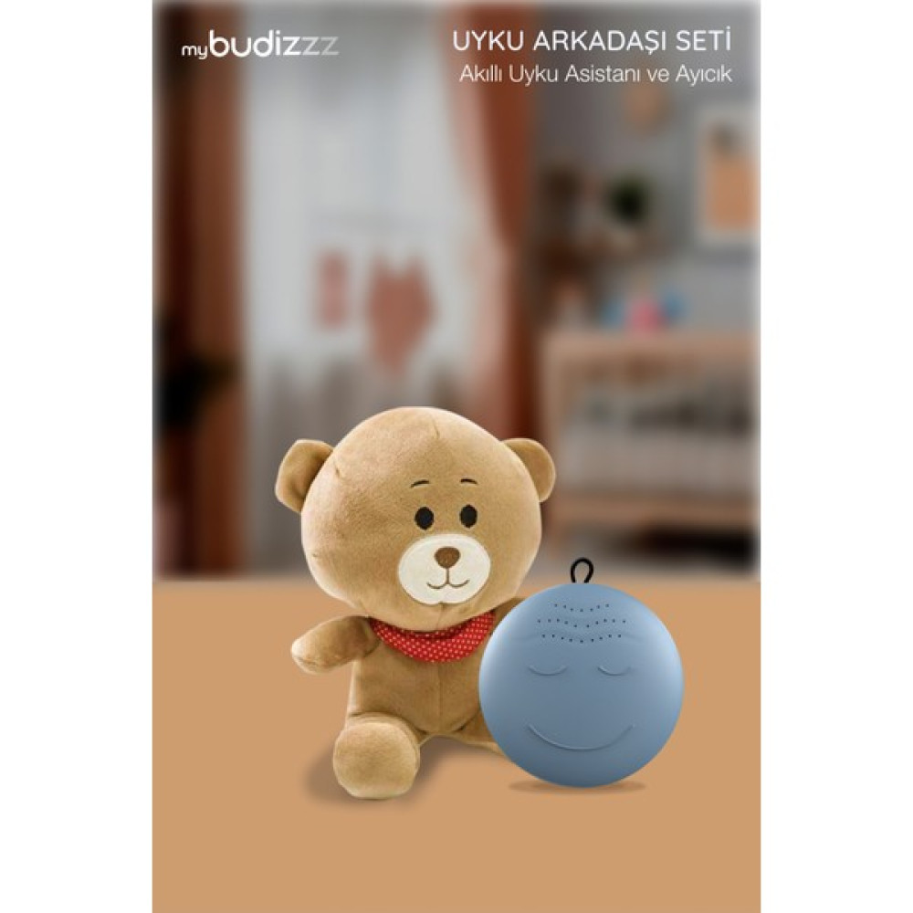 Mybudizzz Uyku Arkadaşı Seti | Akıllı Uyku Asistanı & Ayıcık - Açık Mavi Oto Boyaları Fiyatı