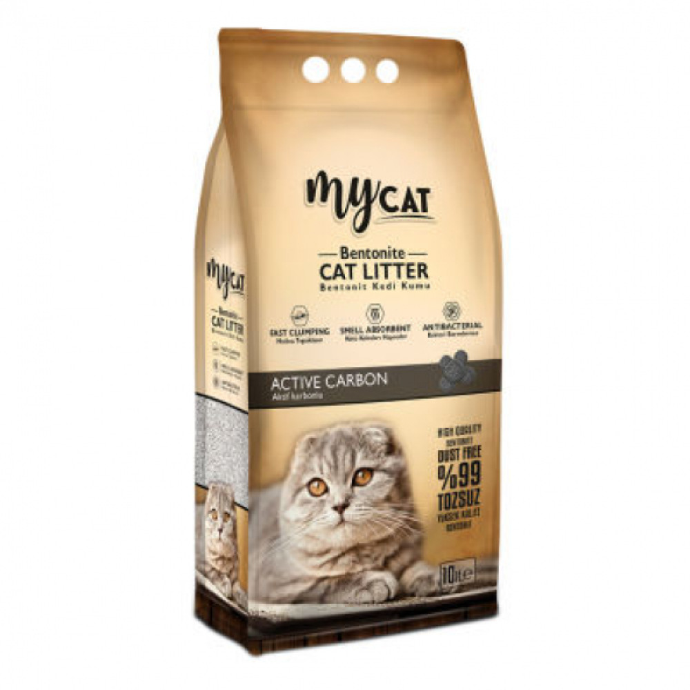 Mycat (10 Lt) Bentonit Kedi Kumu Aktif Carbon ( İnce Tane) Evcil Hayvan Ürünleri Fiyatı