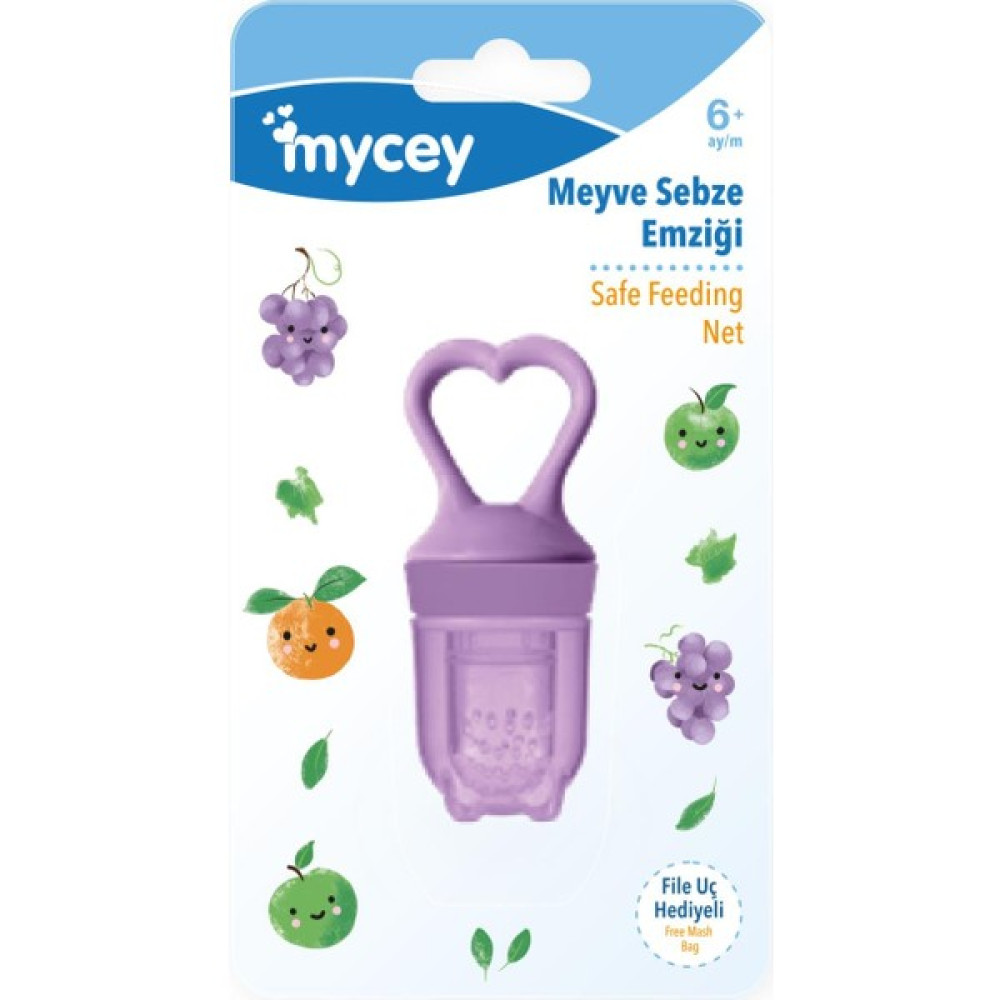 Mycey Silikon Meyve Sebze Emziği Mor Bebek Beslenme Gereçleri Fiyatı
