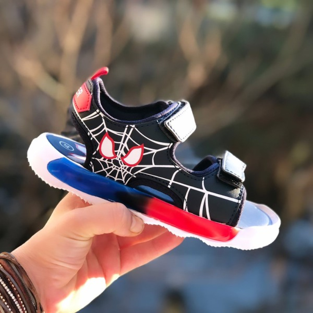 MyChild Spiderman Figürlü Ortopedik Işıklı Çocuk Sandaleti,cırt Cırtlı Sandalet ,yazlık Hafif Taban Çocuk Sandaleti,kaydırmaz Taban Sandalet Erkek Çocuk Terlik & Sandaleti Fiyatı