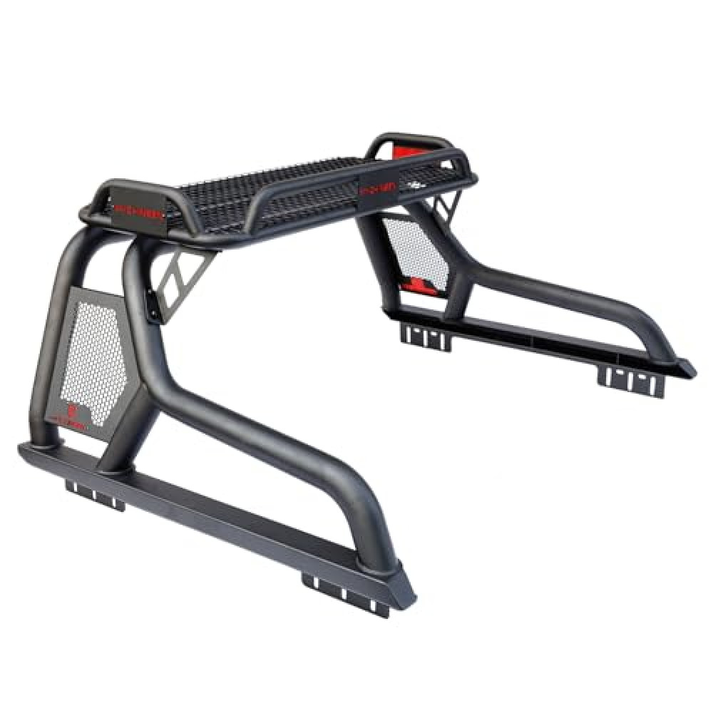 MYCHINSEN Roll Bars with Cargo Basket for Full Size Trucks,Compatible for 2002-2023 Dodge Ram 1500/2500,2015+ Ford F-150/F 250/F-350,2014+ Chey Silverado&GMC Sierra 1500/2500,2004+ Toyota Tundra