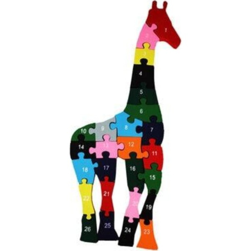 Myd Oyuncak Ahşap Eğitici Öğretici Zürafa Figürlü Sayılı Bultak Puzzle Bebek Oyuncakları Fiyatı