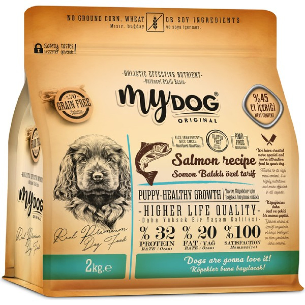 Mydog Low Grain Somon Balıklı Puppy-Yavru Köpek Maması 2kg Evcil Hayvan Ürünleri Fiyatı