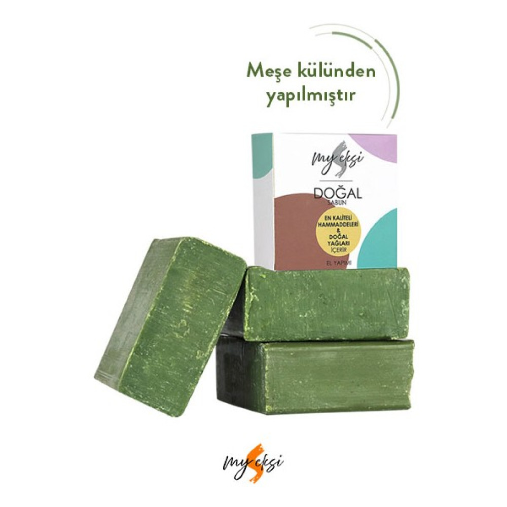 Myeksi Kostiksiz MEŞE KÜLÜNDEN %100 Doğal BITTIM Sabunu (Tek Adet) - 1 Sabunlar Fiyatı