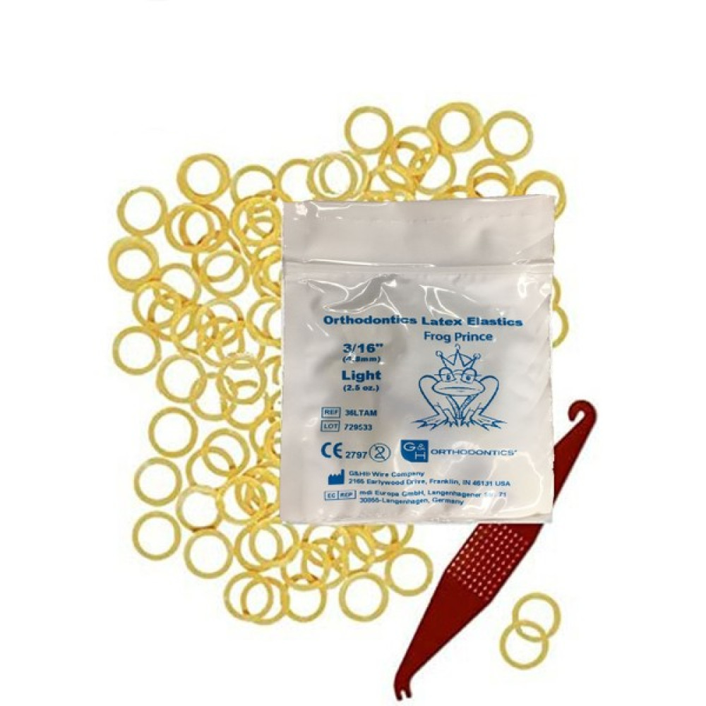 Myetc Diş Teli Lastiği (Takma Aparatı Hediyeli) - Ağız Içi Lastik 3/16 Light 2,5oz 4.8mm 100 Adet Diş İpleri Fiyatı