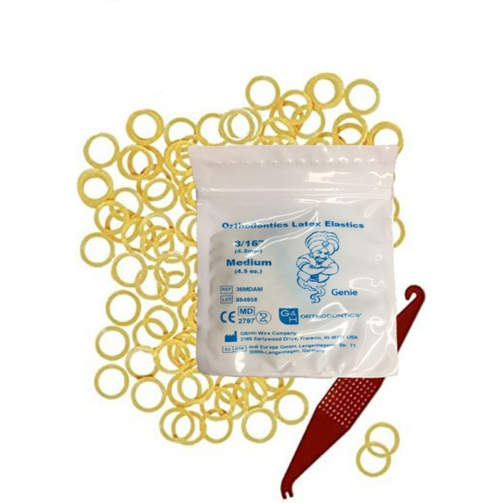 Myetc Diş Teli Lastiği (Takma Aparatı Hediyeli) - Ağız Içi Lastik 3/16 Medium 4,5oz 4.8mm 100 Adet Diş İpleri Fiyatı