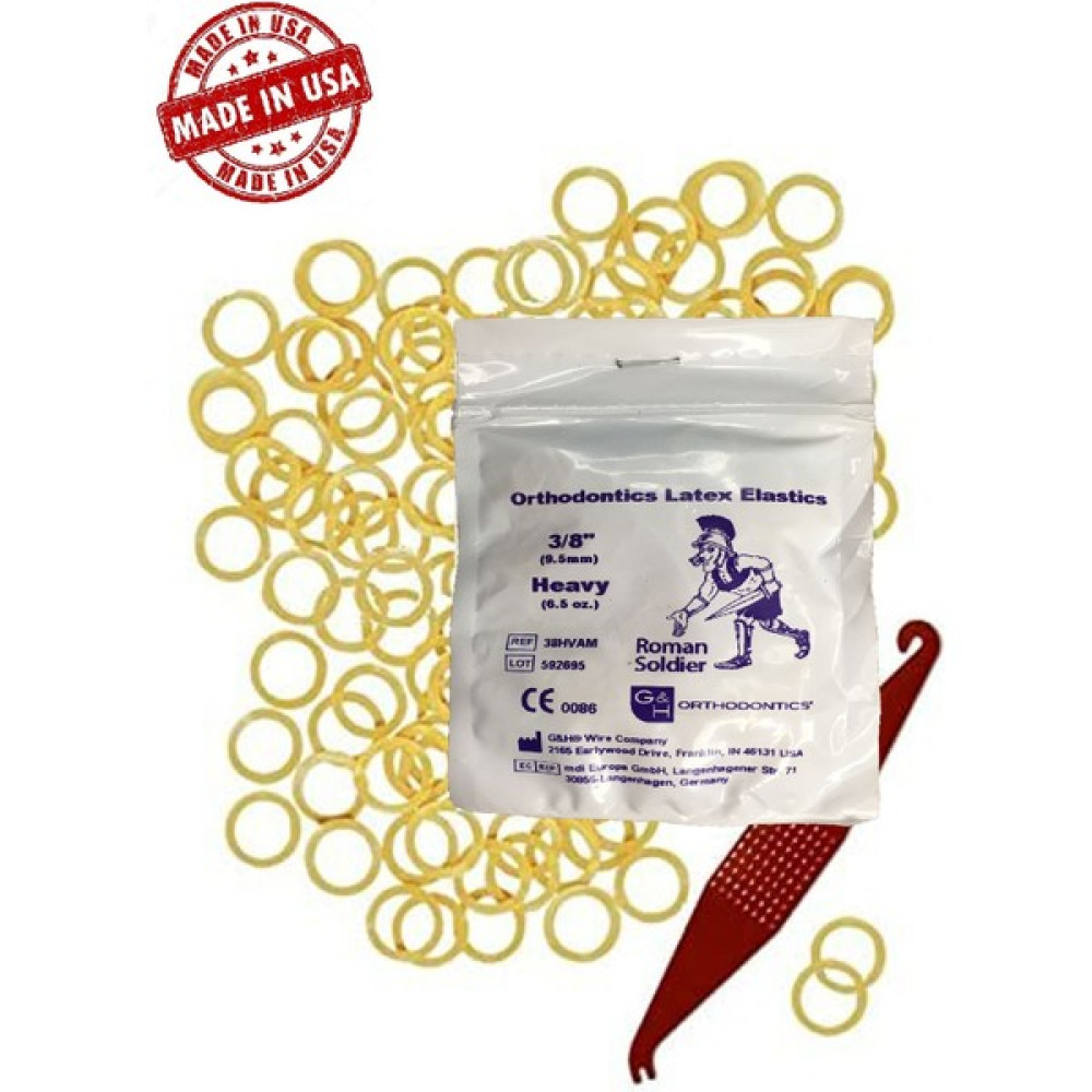Myetc Diş Teli Lastiği (Takma Aparatı Hediyeli) - Ağız Içi Lastik 3/8 Heavy 6,5oz 9.5mm 100 Adet Diş İpleri Fiyatı