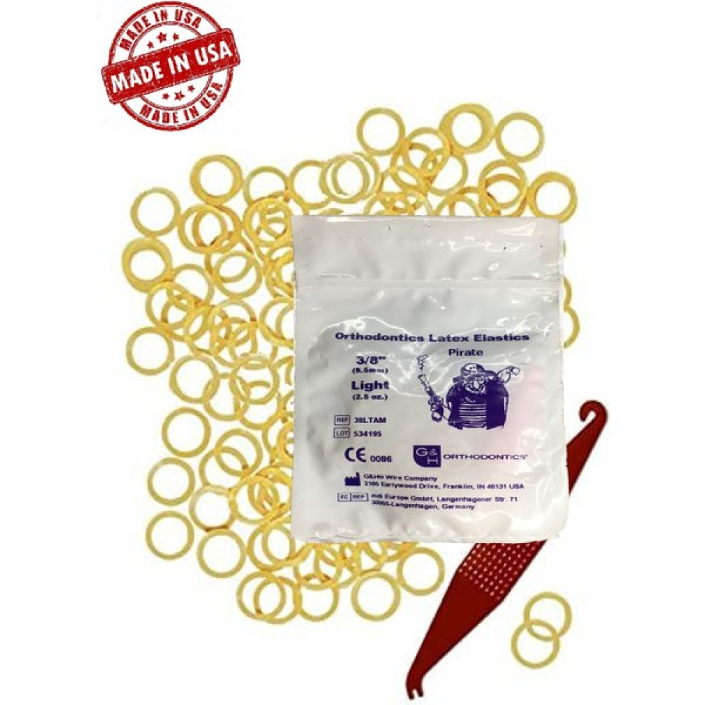 Myetc Diş Teli Lastiği (Takma Aparatı Hediyeli) - Ağız Içi Lastik 3/8 Light 2,5oz 9.5mm 100 Adet Diş İpleri Fiyatı