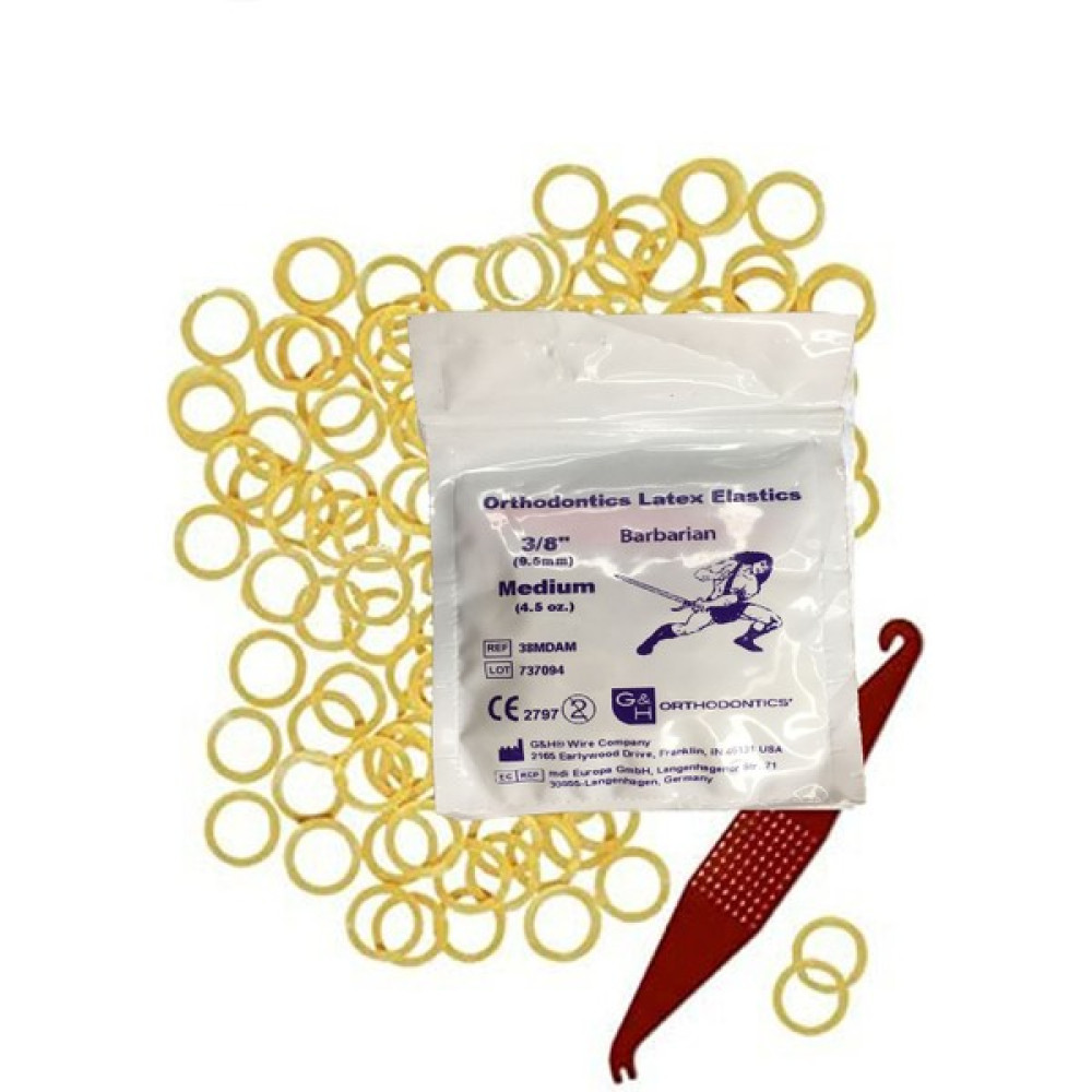Myetc Diş Teli Lastiği (Takma Aparatı Hediyeli) - Ağız Içi Lastik 3/8 Medium 4,5oz 9.5mm 100 Adet Diş İpleri Fiyatı