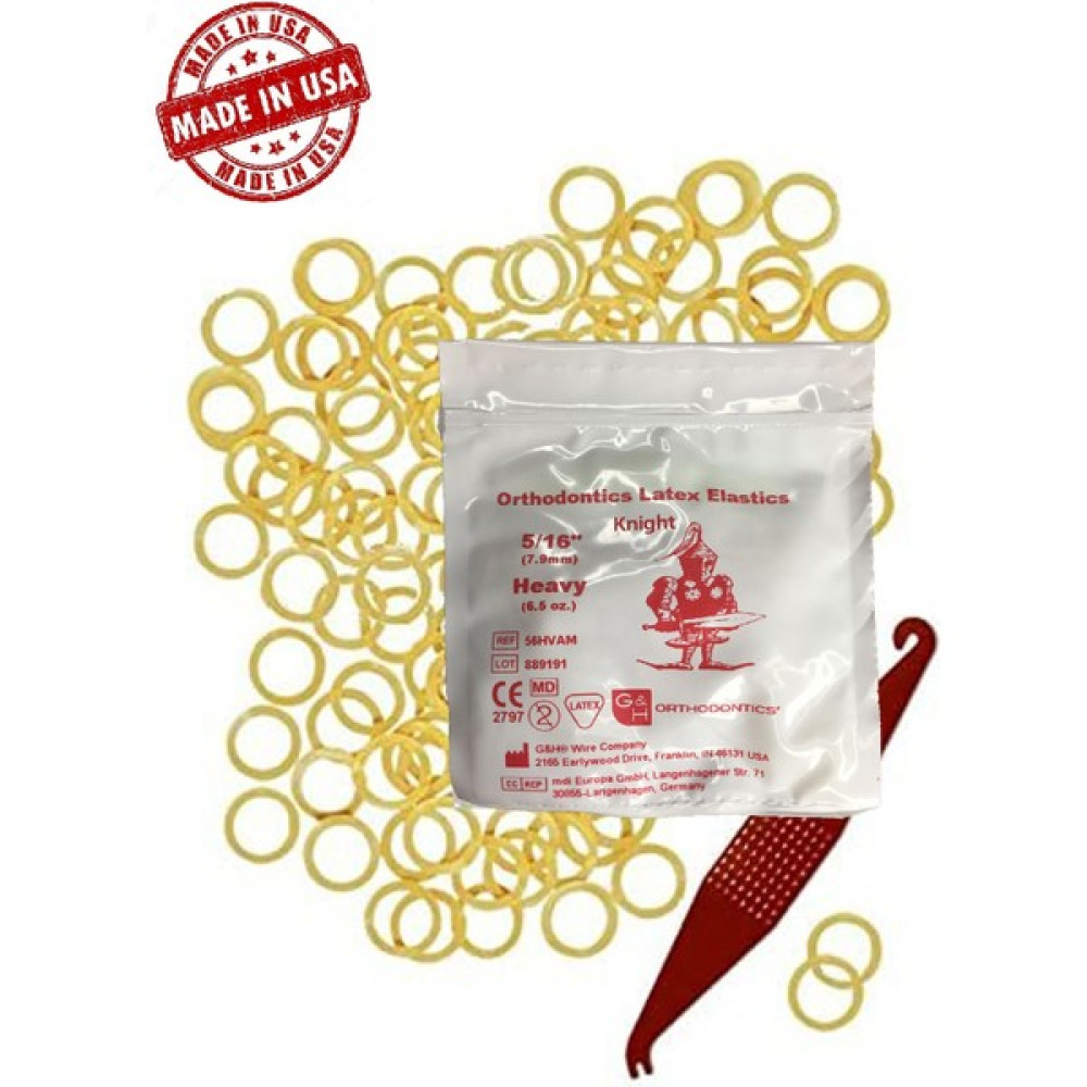 Myetc Diş Teli Lastiği (Takma Aparatı Hediyeli) - Ağız Içi Lastik 5/16 Heavy 6,5oz 7.9mm 100 Adet Diş İpleri Fiyatı