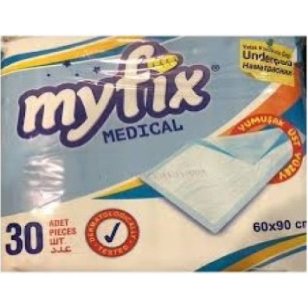 Myfix 60X90 Yatak Koruyucu Örtü Alez 30 Adet Sıvı Geçirmeyen Örtü Hasta Bezleri ve Temizliği Fiyatı