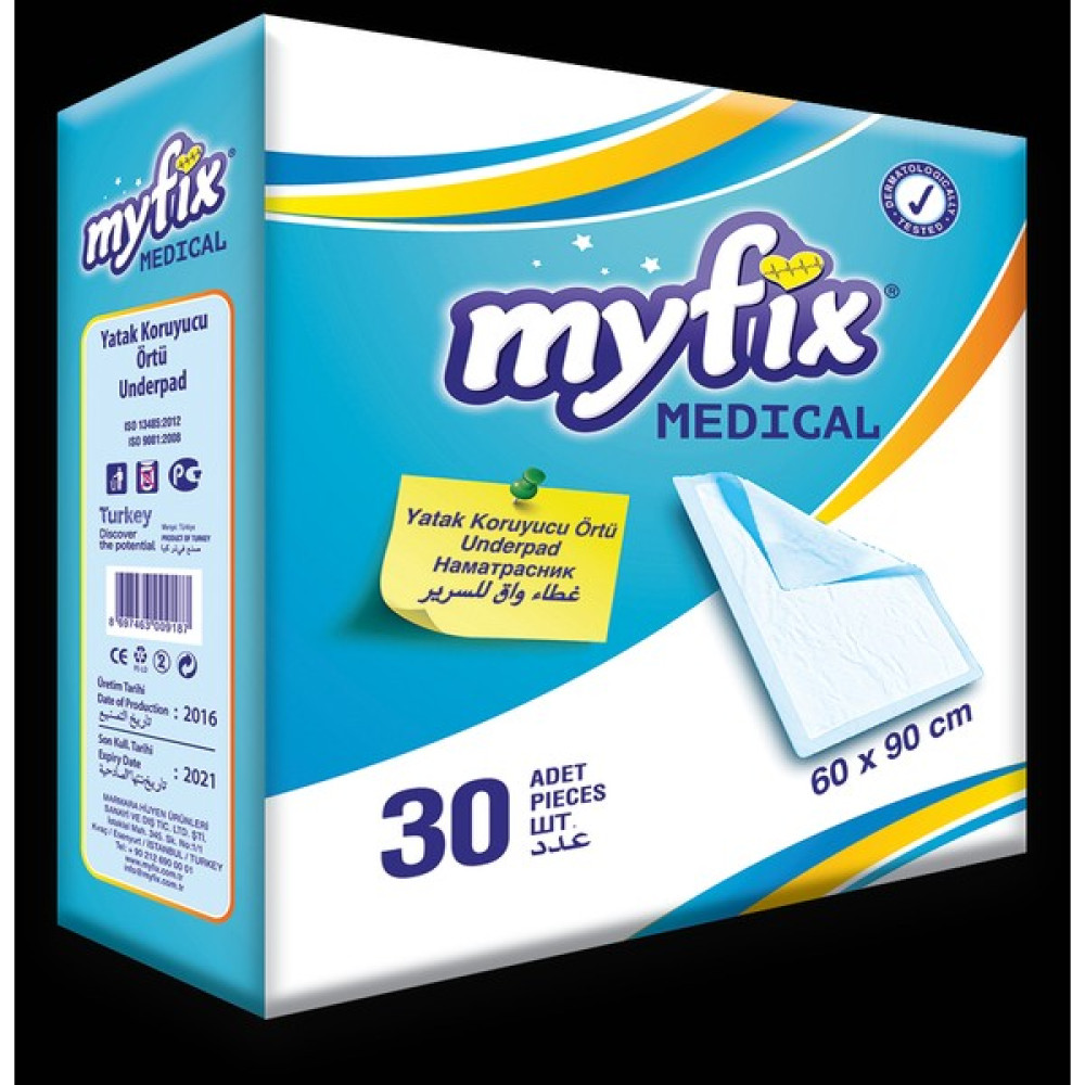 Myfix Yatak Koruyucu ve Alt değiştirme Örtüsü 60X90 CM - 60 x 90 cm Alez / Yatak Koruyucu Fiyatı