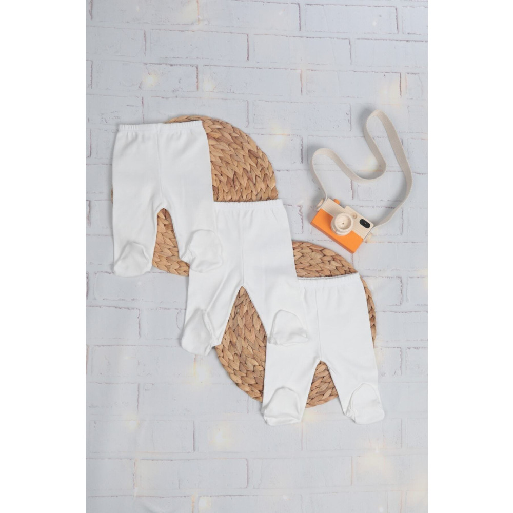 MYGOBEBE Organik Patikli Tek Alt 3lü Set 0-3 AY Beden Bebek Body Fiyatı