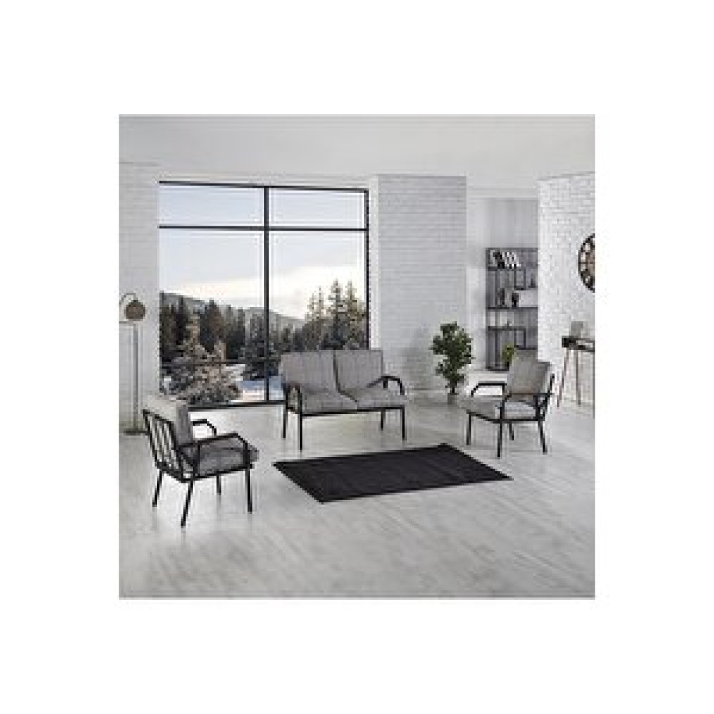 Mygusi "" Hayal Balkon, Bahçe, Cafe - Metal Kanepe Koltuk Takımı - 2+1+1 Bahçe Mobilyası Takımı Fiyatı
