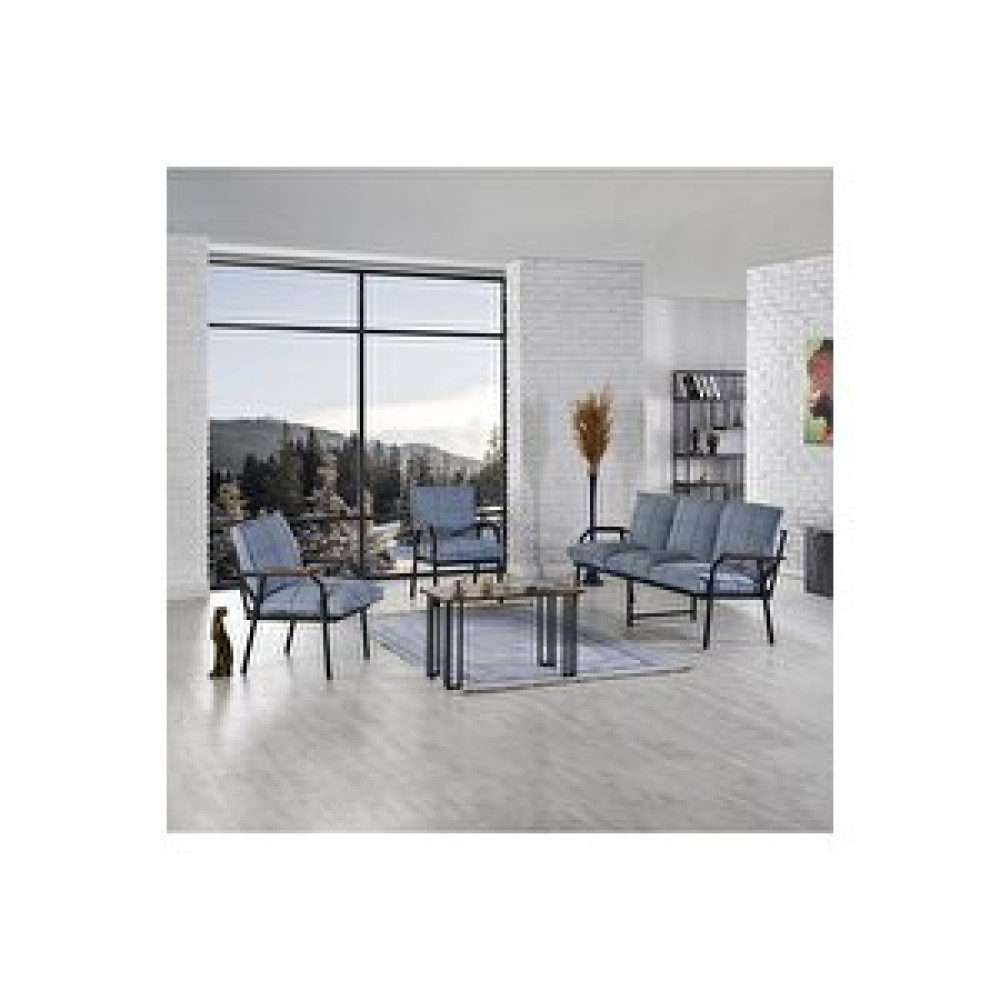 Mygusi "" Hayal Balkon, Bahçe, Cafe - Metal Kanepe Koltuk Takımı - 3+1+1 Sehbalı Bahçe Mobilyası Takımı Fiyatı