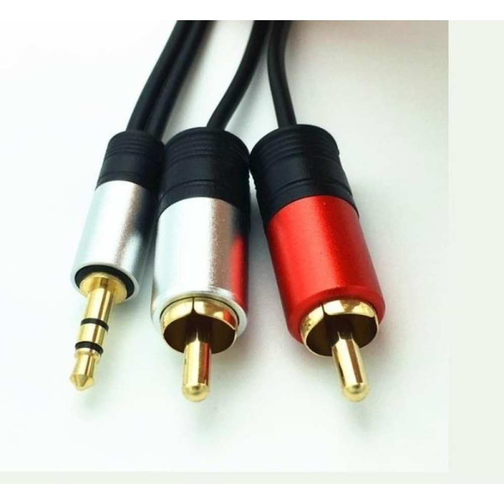 Mykablo 3.5 mm Stereo To 2x Rca Kaliteli Aux Ses Kablosu 1.5 Metre Görüntü Kablosu Fiyatı