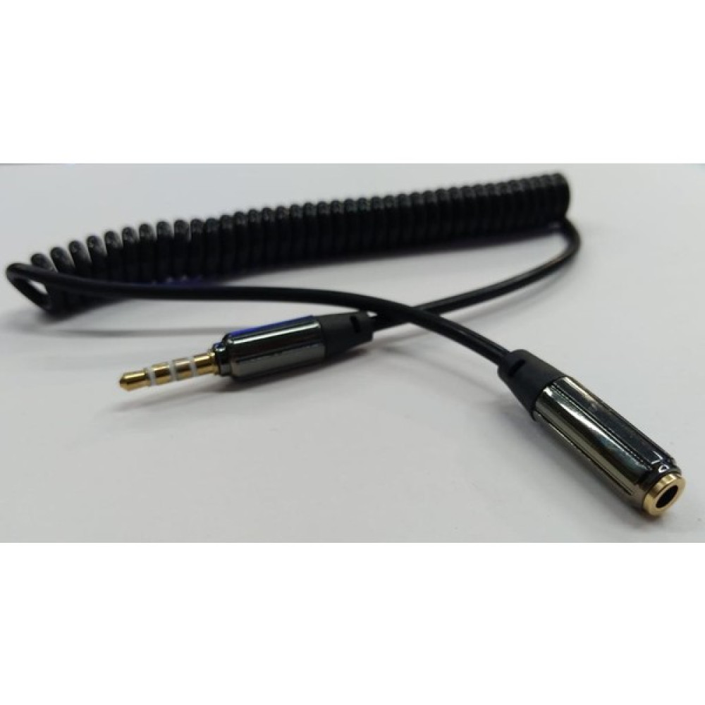 Mykablo 3.5 mm Trrs Stereo Kaliteli Helezon Uzatma Kablosu 1.3 Metre Seri & Paralel Kablo Fiyatı