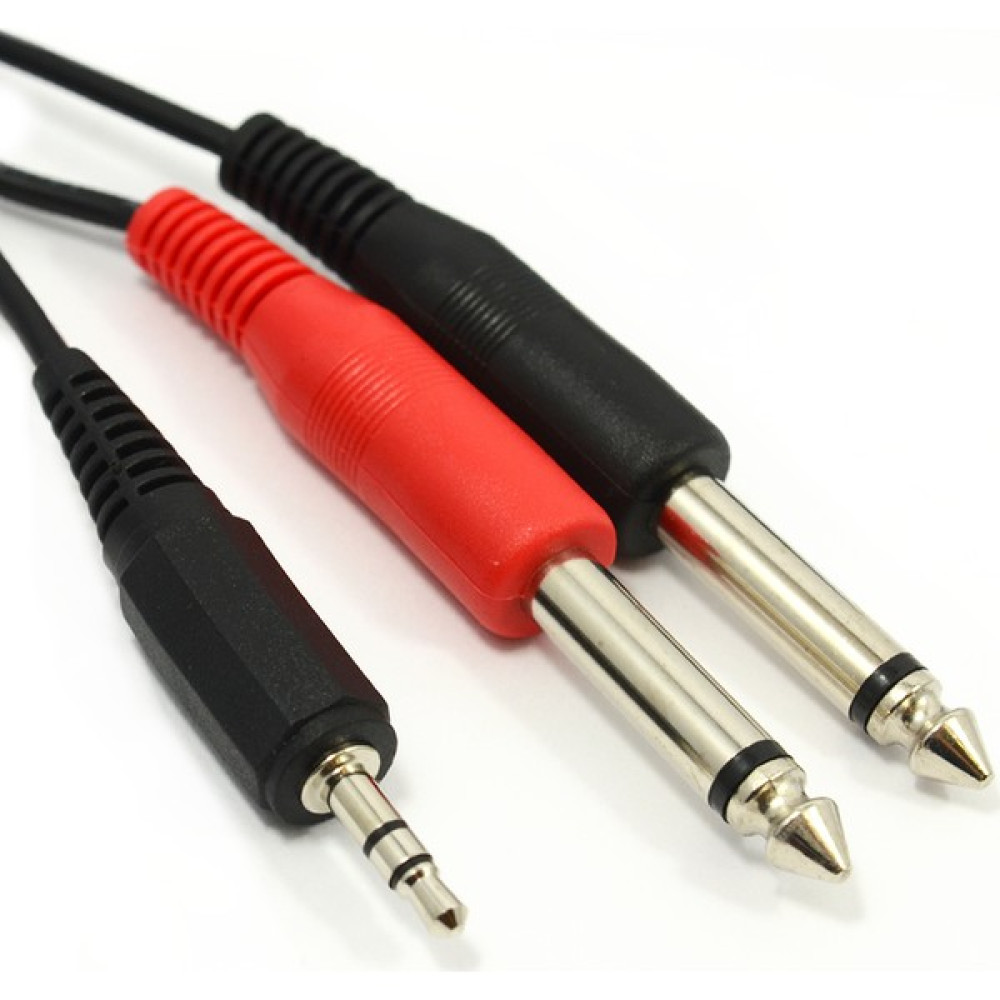 Mykablo Stereo 3.5 Mm To 2X6.3 Mm Mono Kablo 1.5 Metre - 1,5 m Görüntü Kablosu Fiyatı