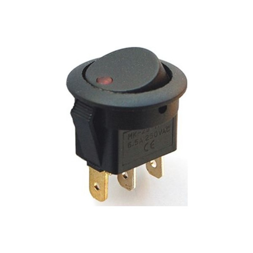 Mykablo Yuvarlak Işıklı Anahtar 12 Volt 3 Pin Nalburiye & Hırdavat Fiyatı