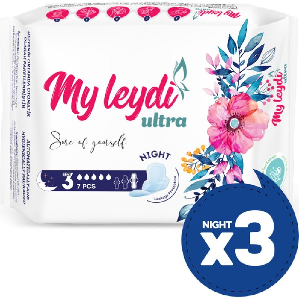 Myleydi Ultra Hijyenik Ped Gece 7'li 3 Paket Oto Boyaları Fiyatı