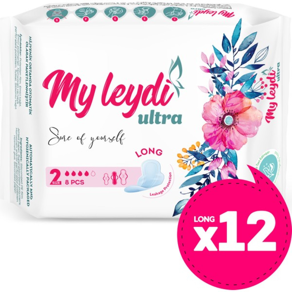 Myleydi Ultra Hijyenik Ped Uzun 8'li 12 Paket Oto Boyaları Fiyatı
