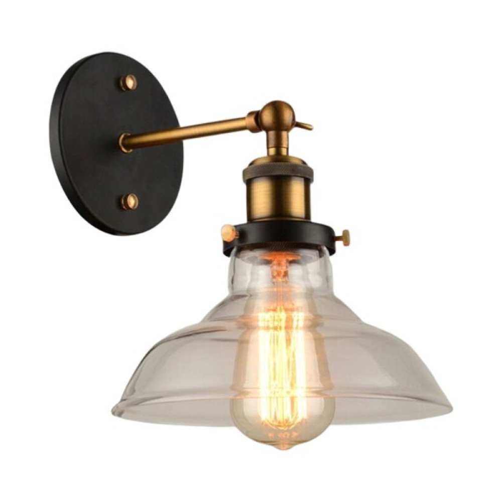 Mylight Retro Bal Camlı Aplik Eskitme 22 cm - Siyah Aplikler Fiyatı