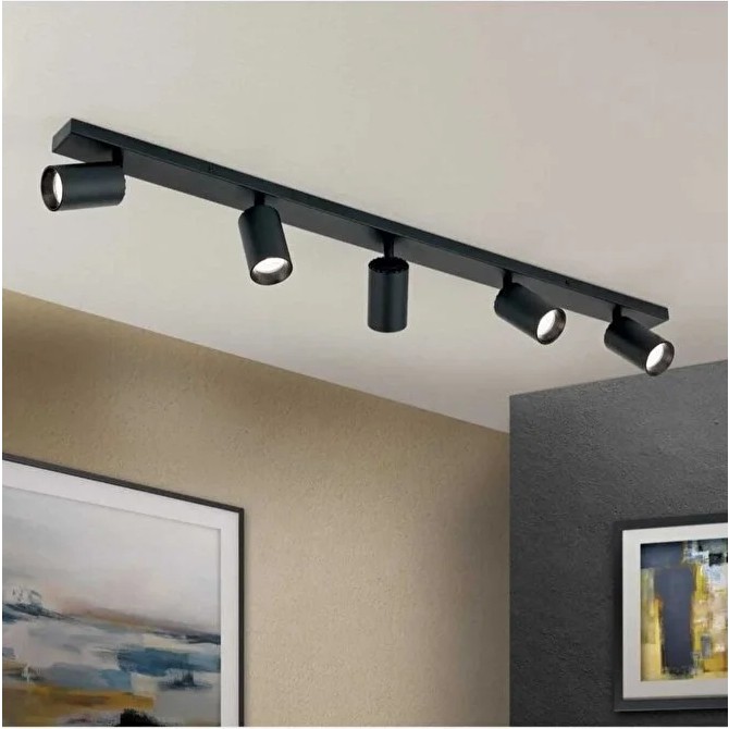 Mylights 120CM Ampullü LED Avize Gün Işıgı Ampullu LED Spot LED Avize - 0-Siyah Avize Fiyatı