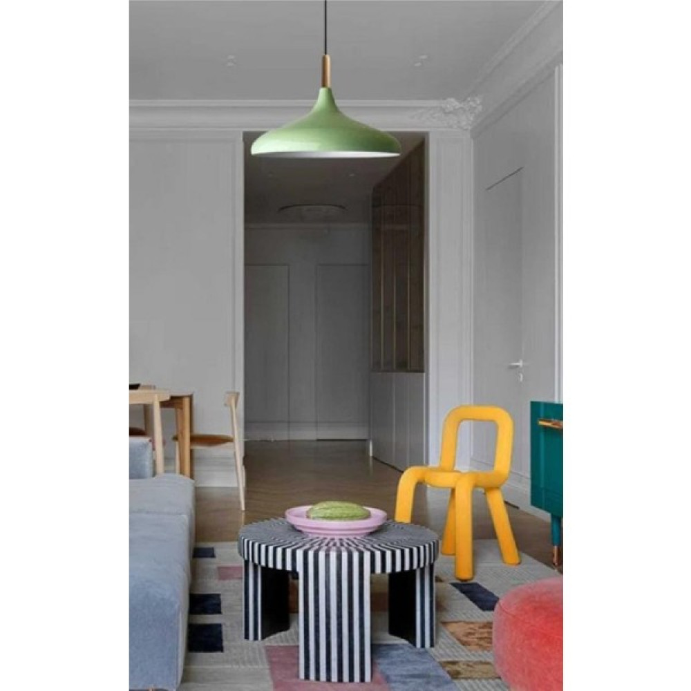 Mylights ıdır Metal Yeşil Sarkıt Avize Modern Spor Avize 35CM Salon Mutfak Koridor Cafe Restorant Yatak Odası Avize Fiyatı