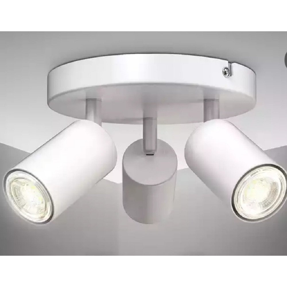 Mylights Mat Beyaz Avize LED Spot Üçlü Hareketli Başlık Metal Günışığı veya beyaz tasarruflu led Ampül osram veya panasonic ampul ile - 3 Avize Fiyatı