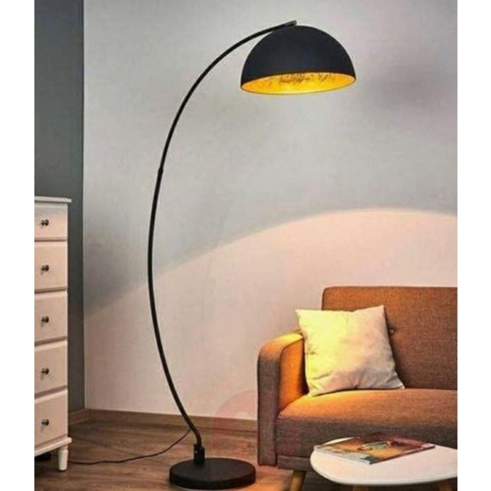 Mylights Retro Metal Lambader Köşe Lambası Ayaklı Lamba - Gri - Siyah Lambader Fiyatı
