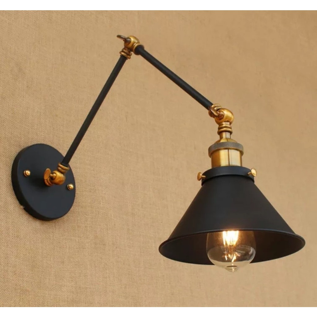 Mylights Retro Rustik Akrobat Aplik 18CM En - Siyah Aplikler Fiyatı