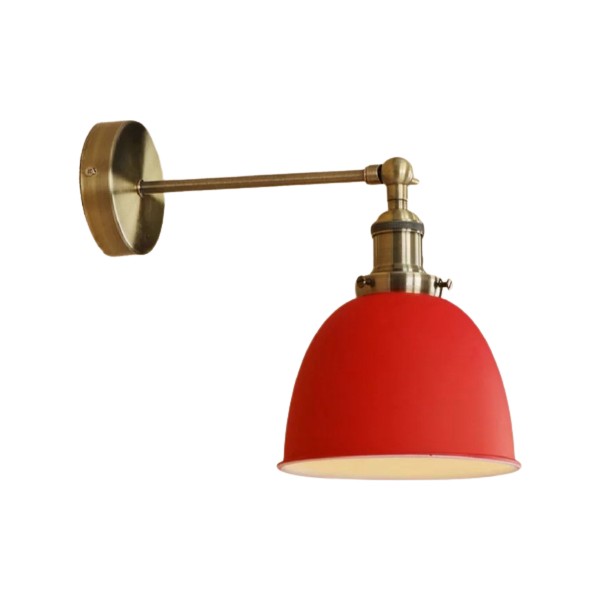 Mylights Retro Rustik Mafsalı Hareketli Duvar Lambası Aplik Kırmızı Aplikler Fiyatı