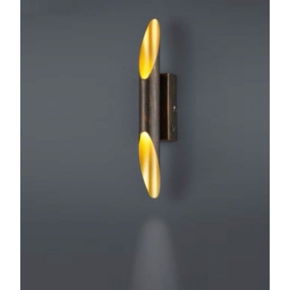 Mylights Retro Vintage Çift LED Aplik GU10 LED Ampul Dahilidir Bakır Patinalı GU10 LED Ampul Dahilidr Günışığı Aplikler Fiyatı