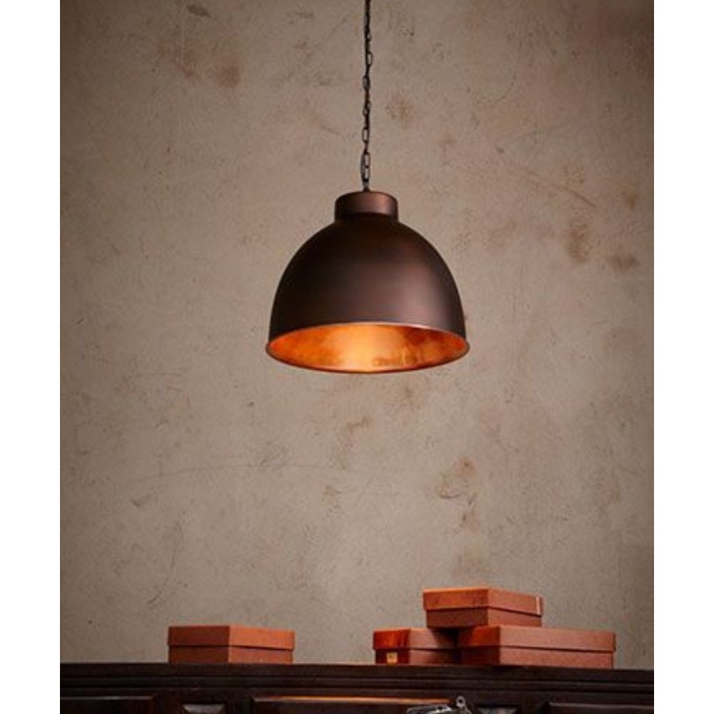 Mylights Rustik Bakır Fırcanlanmış Metal Sarkıt Vintage Avize - 1 Avize Fiyatı