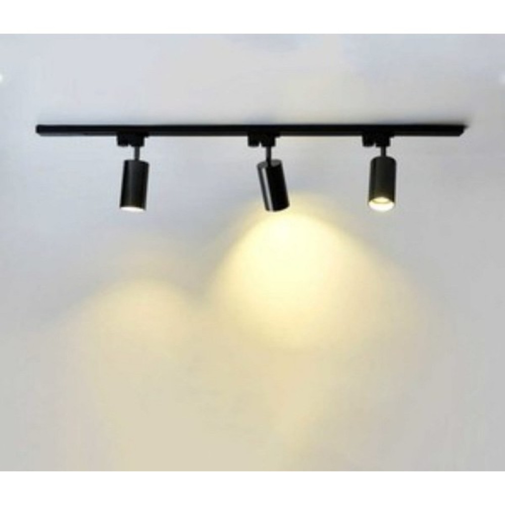 Mylights Siyah Üçlü 1 mt Ray Spot Gün Işığı Ampullü Hareketli Avize Aydınlatma - 3'lü Avize Fiyatı