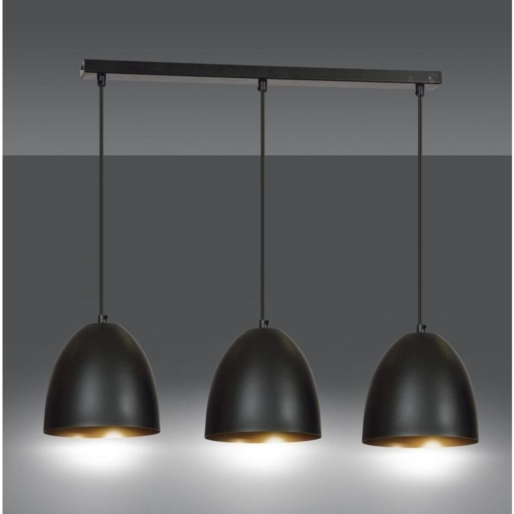 Mylights Üçlü Masa Üstü Retro Metal Sarkıt Avize 60 cm Kasa - Siyah - 3 Avize Fiyatı