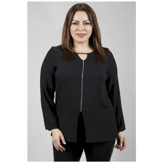 Myline 23486-M Siyah Kadın Bluz