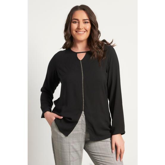 Myline 23486-M Siyah Kadın Bluz