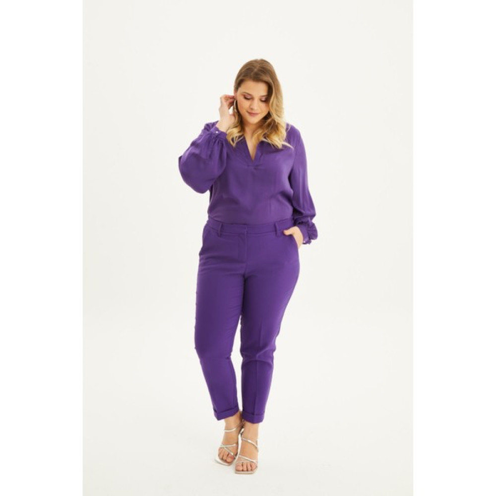 Myline Cep Detaylı Slim Fit Klasik Pantolon Kadın Pantolon Fiyatı