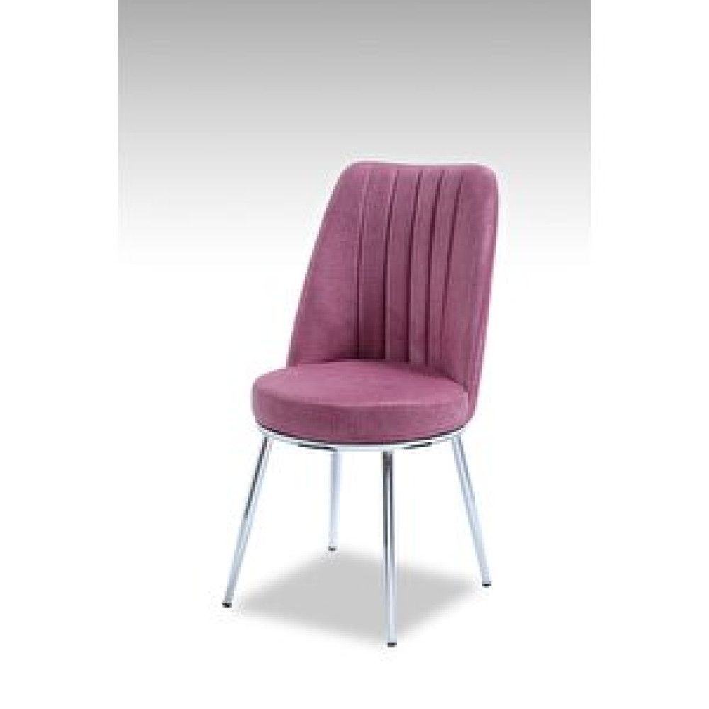 Mymassa Gold Sandalye - Jerika Gül - Metal Krom Ayak Pembe Standart Sandalye Fiyatı