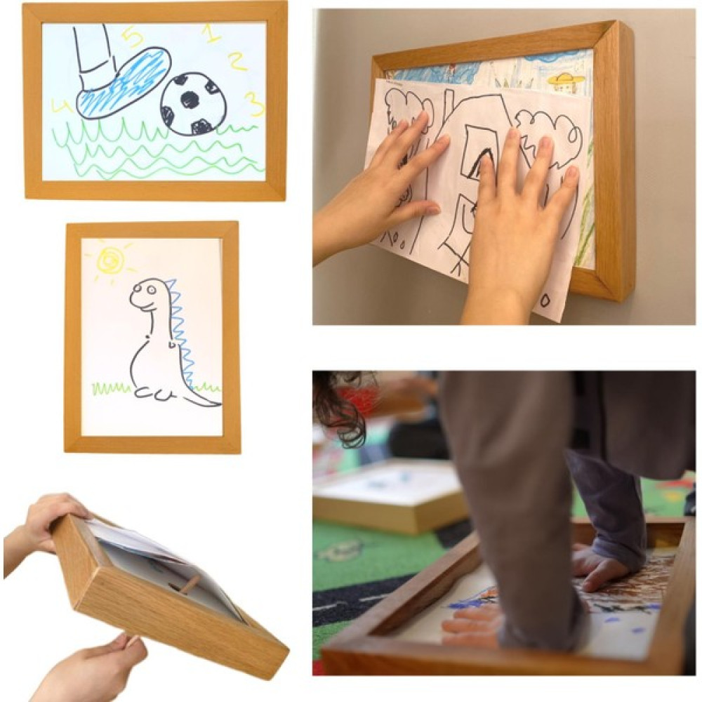 Myminibaby Ahşap Oyuncak Etkinlik Resim Çerçeve Artbox - Kayın Ağacı Eğitici Oyuncak Fiyatı