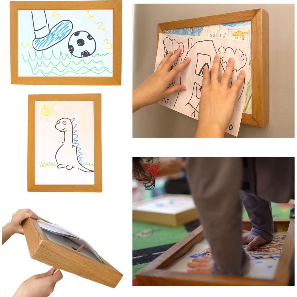 Myminibaby Ahşap Oyuncak Etkinlik Resim Çerçeve Artbox - Kayın Ağacı Anne Bebek Oyuncak Fiyatı