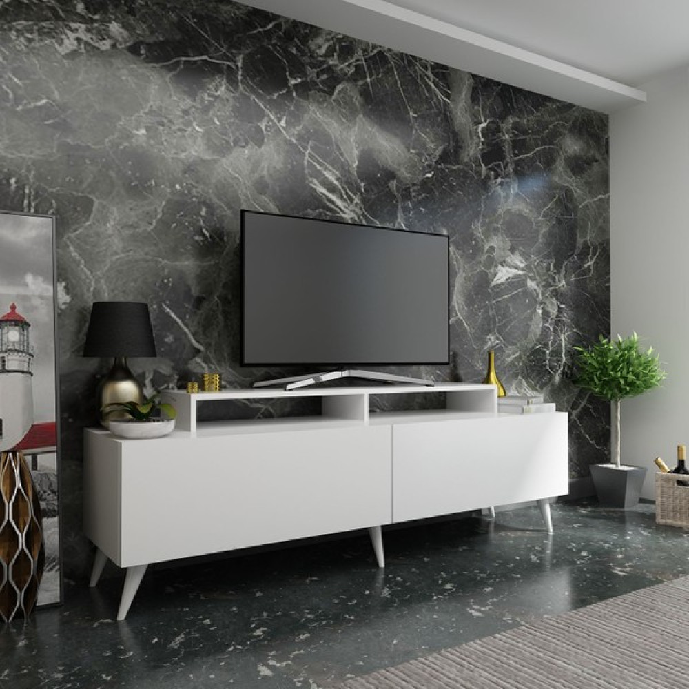 Myniture Festival Tv Ünitesi Q3810-1 Beyaz Tv Ünitesi / Sehpası Fiyatı